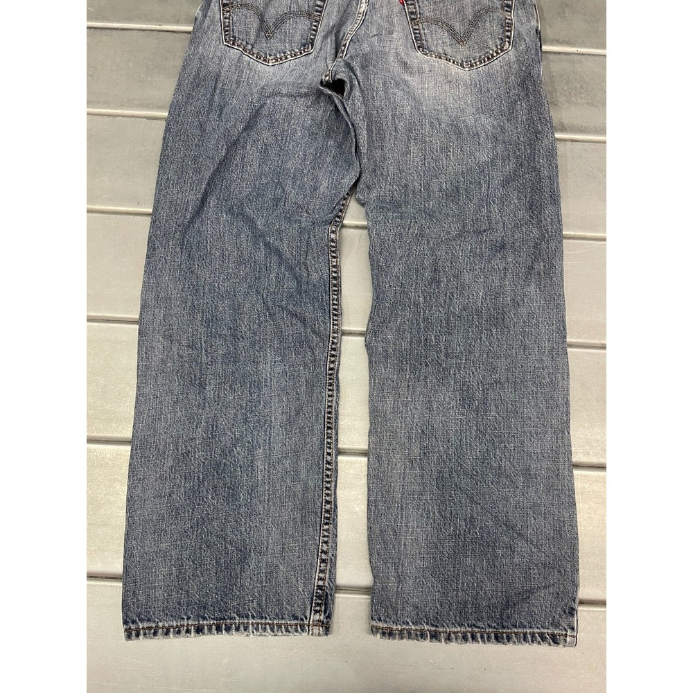 Levis 559 Jeans Mens 34x30 Blue Medium Wash Relaxed Straight Fit 100% Cotton - Picture 16 of 16